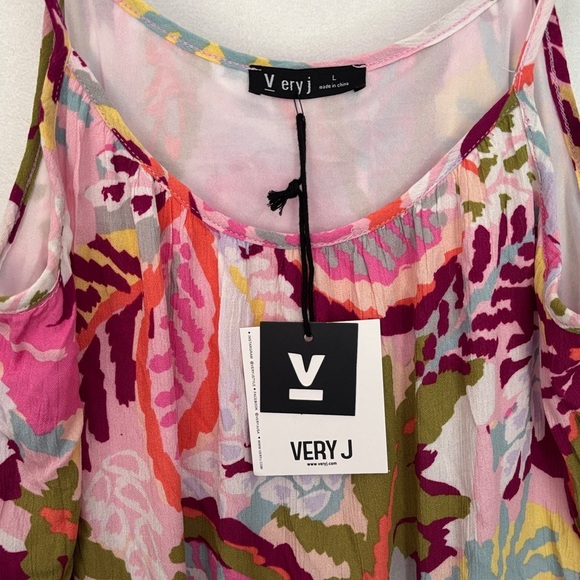 Very J Multicolor Floral Maxi Dress - Picture 2 of 4